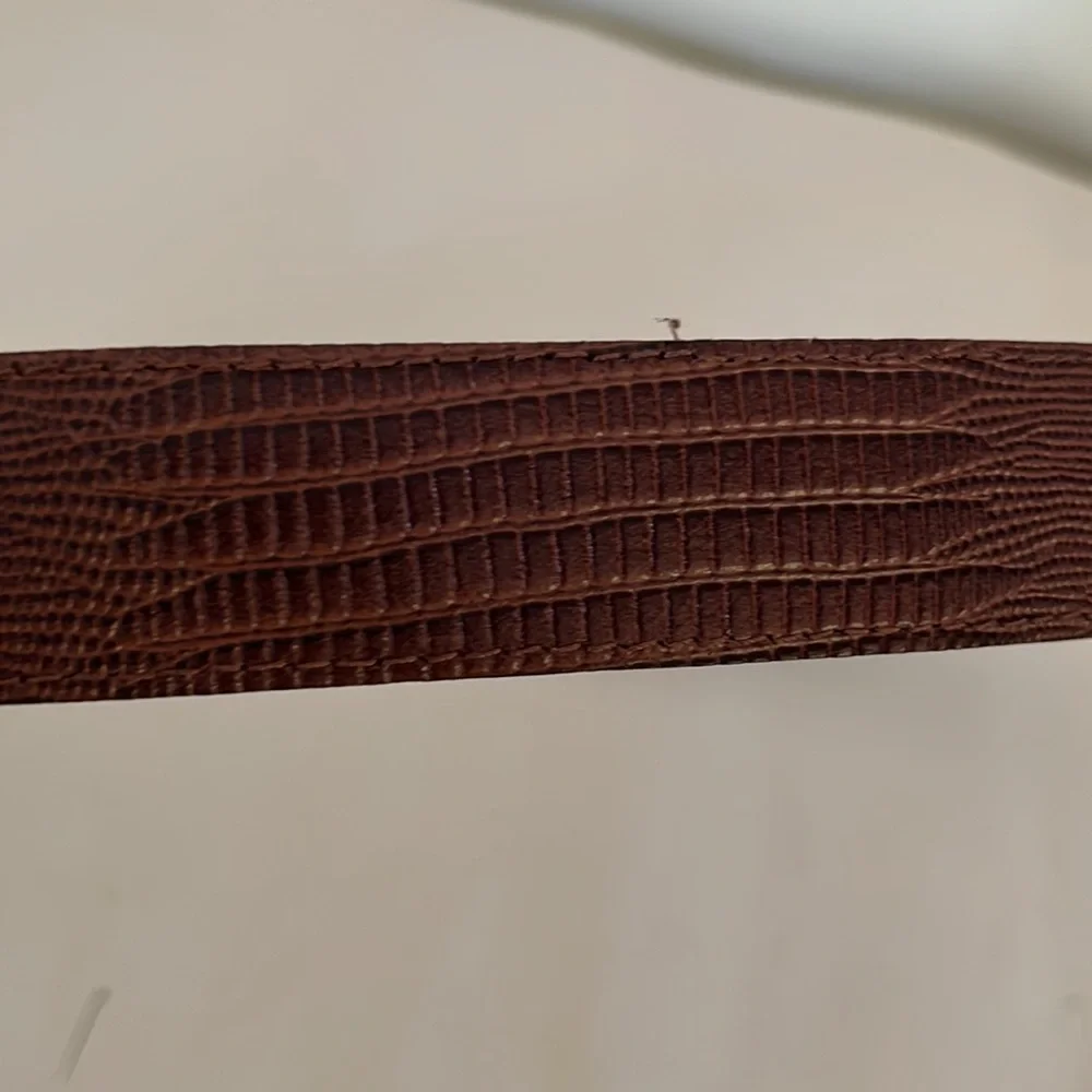 Western Belt Sz 10 Brown Embossed Rodeo Faux Leather